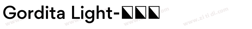 Gordita Light字体转换